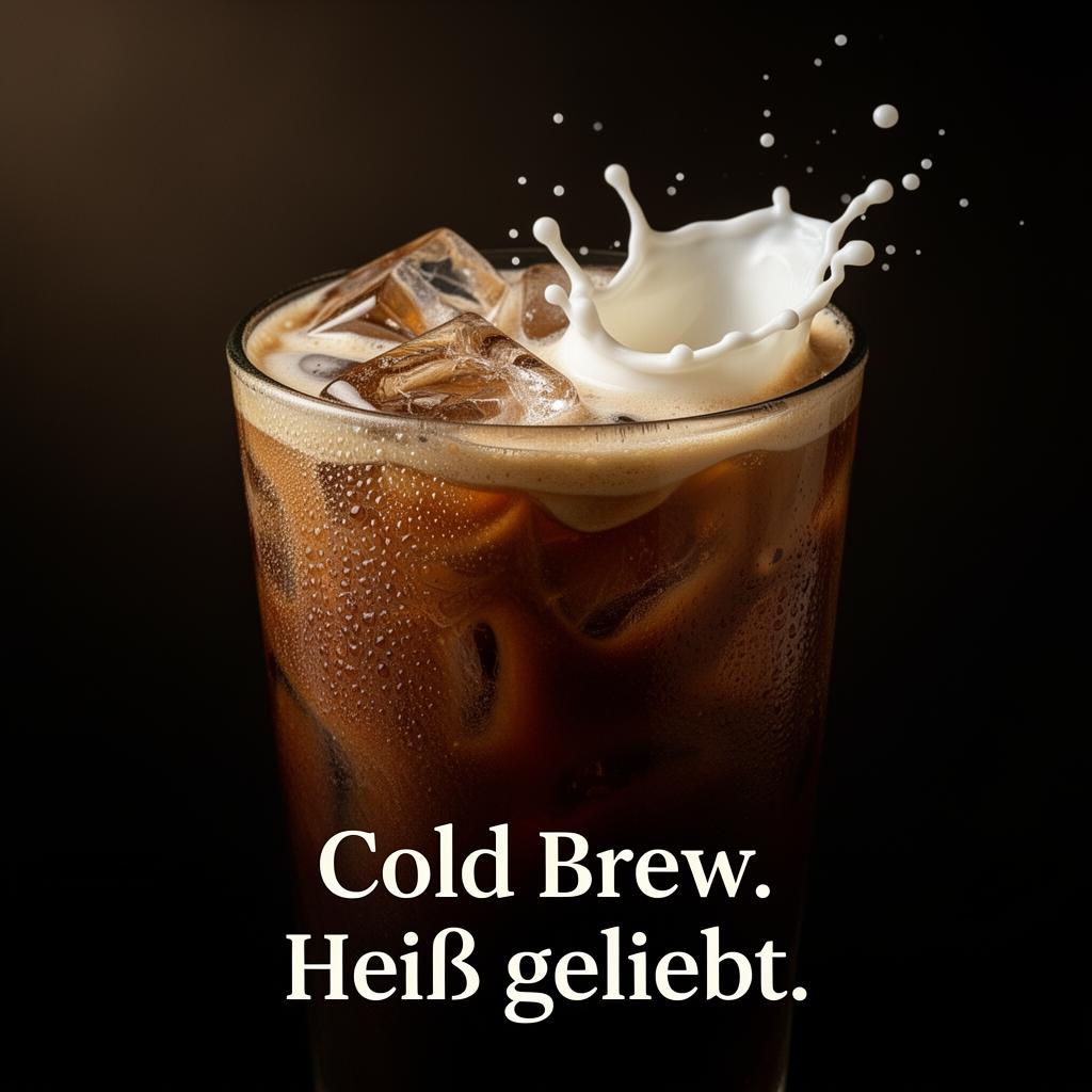Cold Brew Produktfoto Kampagne